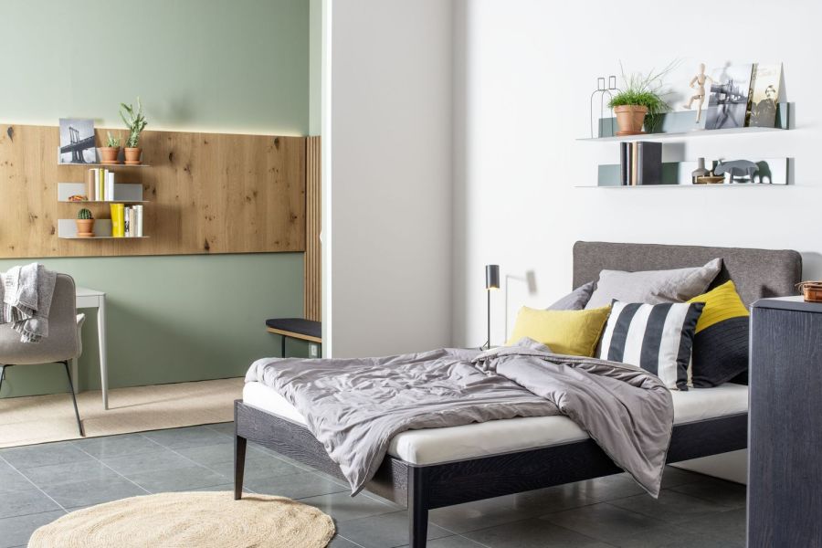 Schlafzimmer Urban Nature GOYA Bett Sudbrock schlafen Doppelbett Einzelbett